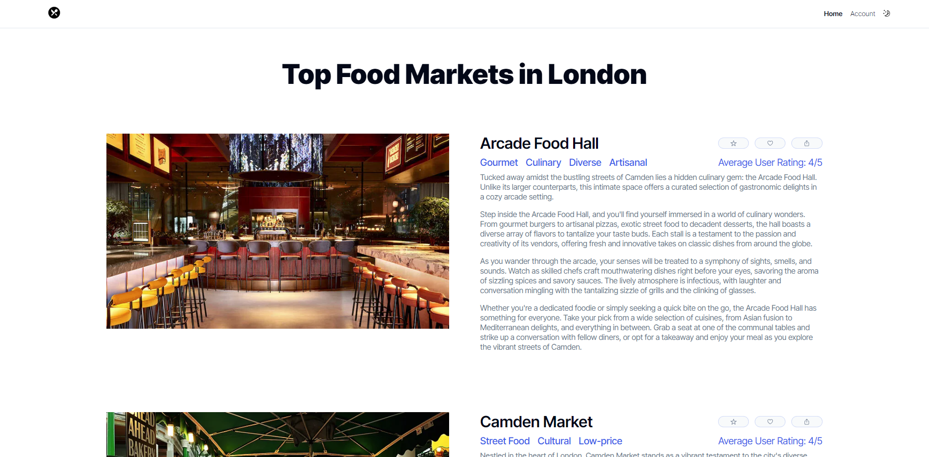 Top Food Markets screenshot